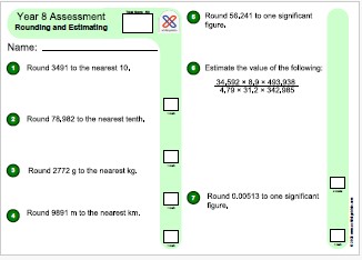 Assessment on Estimation and Rounding